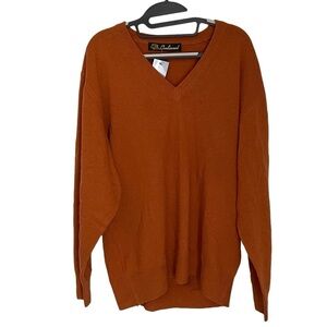Lambswool Sweater V-Neck Size XXL/54 Made in Italy